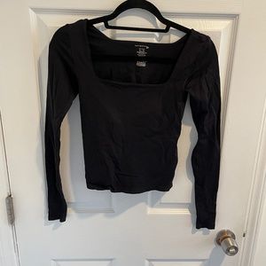 Free people intimately long sleeve black tank